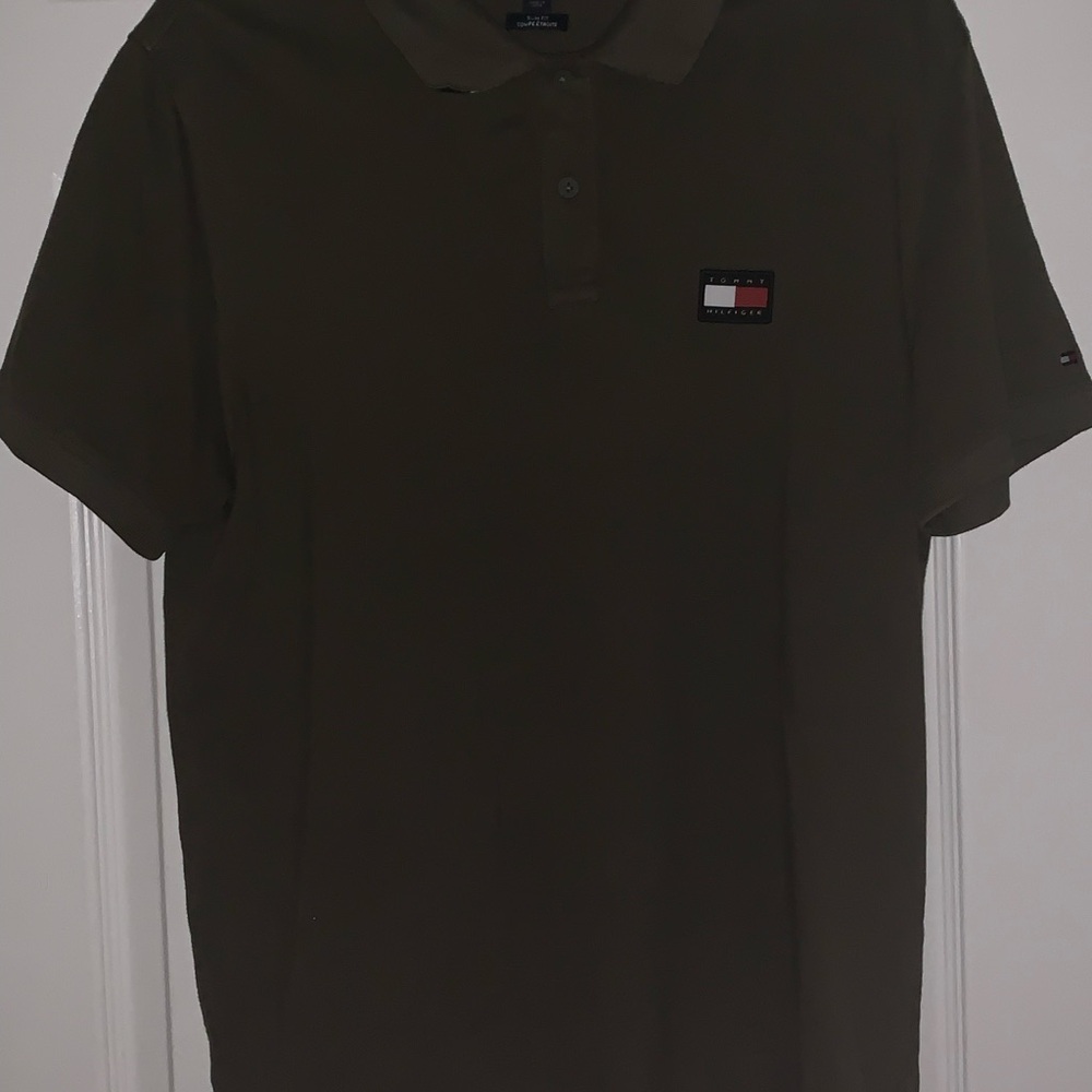 Tommy Hilfiger Green Polo Shirt Classic Style